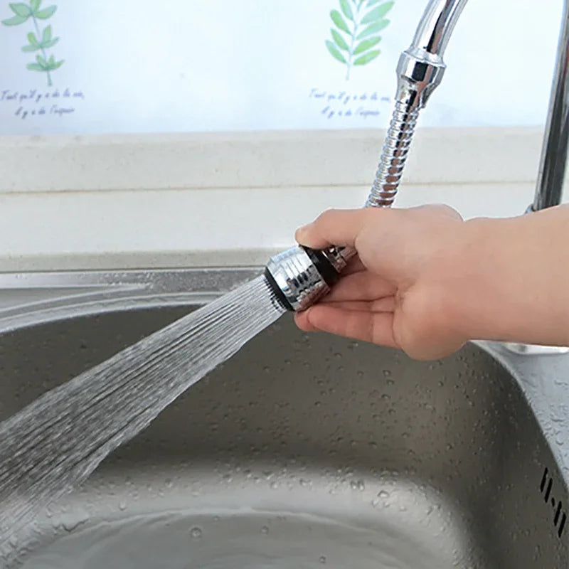 360° Rotating Faucet Extender – Anti-Splash Tap Shower