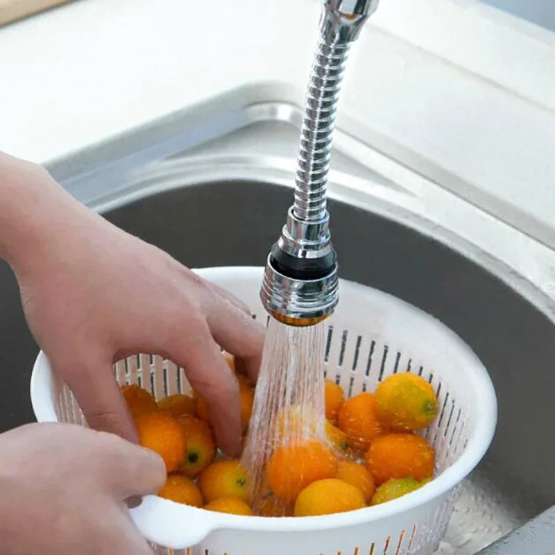 360° Rotating Faucet Extender – Anti-Splash Tap Shower