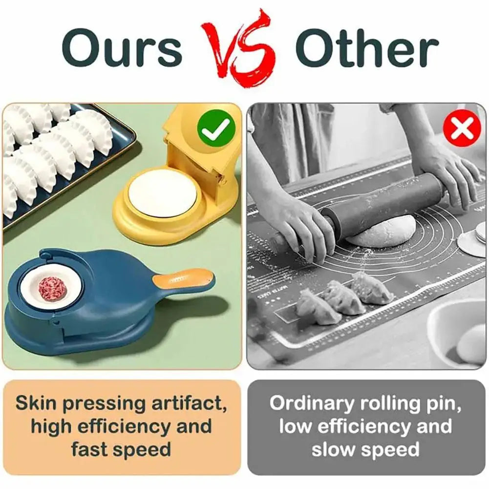 2 in 1 Dumpling Maker – Dough Presser & Mold Tool