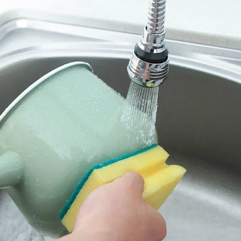 360° Rotating Faucet Extender – Anti-Splash Tap Shower
