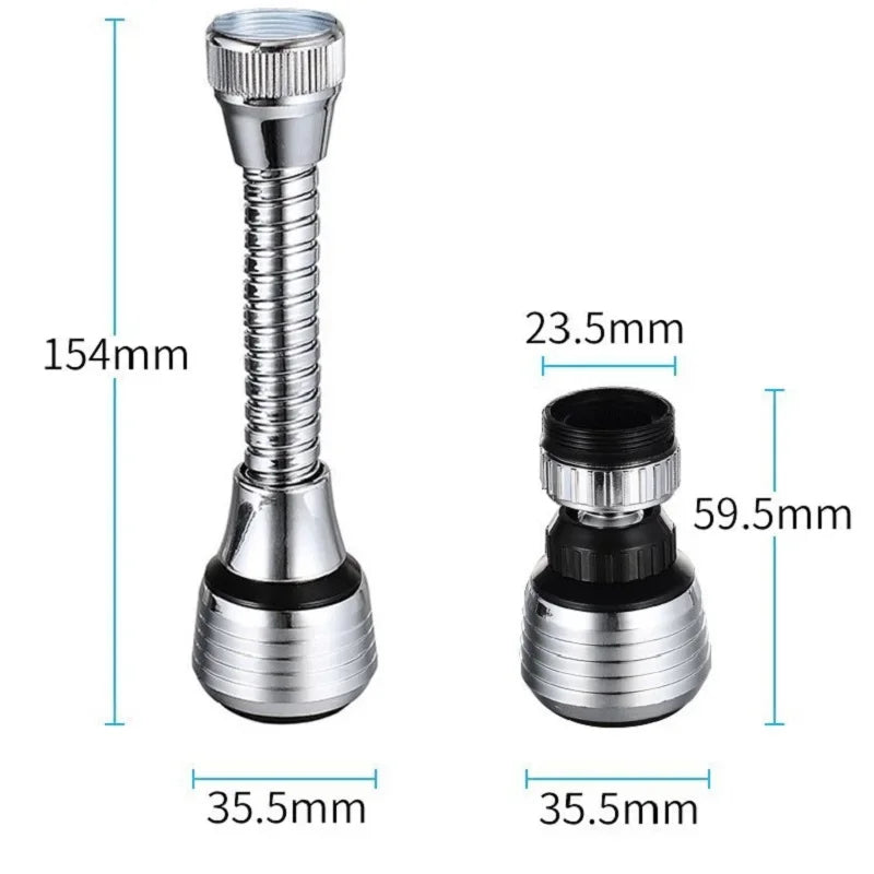 360° Rotating Faucet Extender – Anti-Splash Tap Shower
